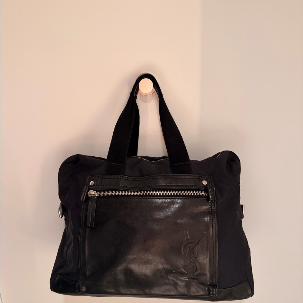 Vintage Yves Saint Laurent Black Tote Bag